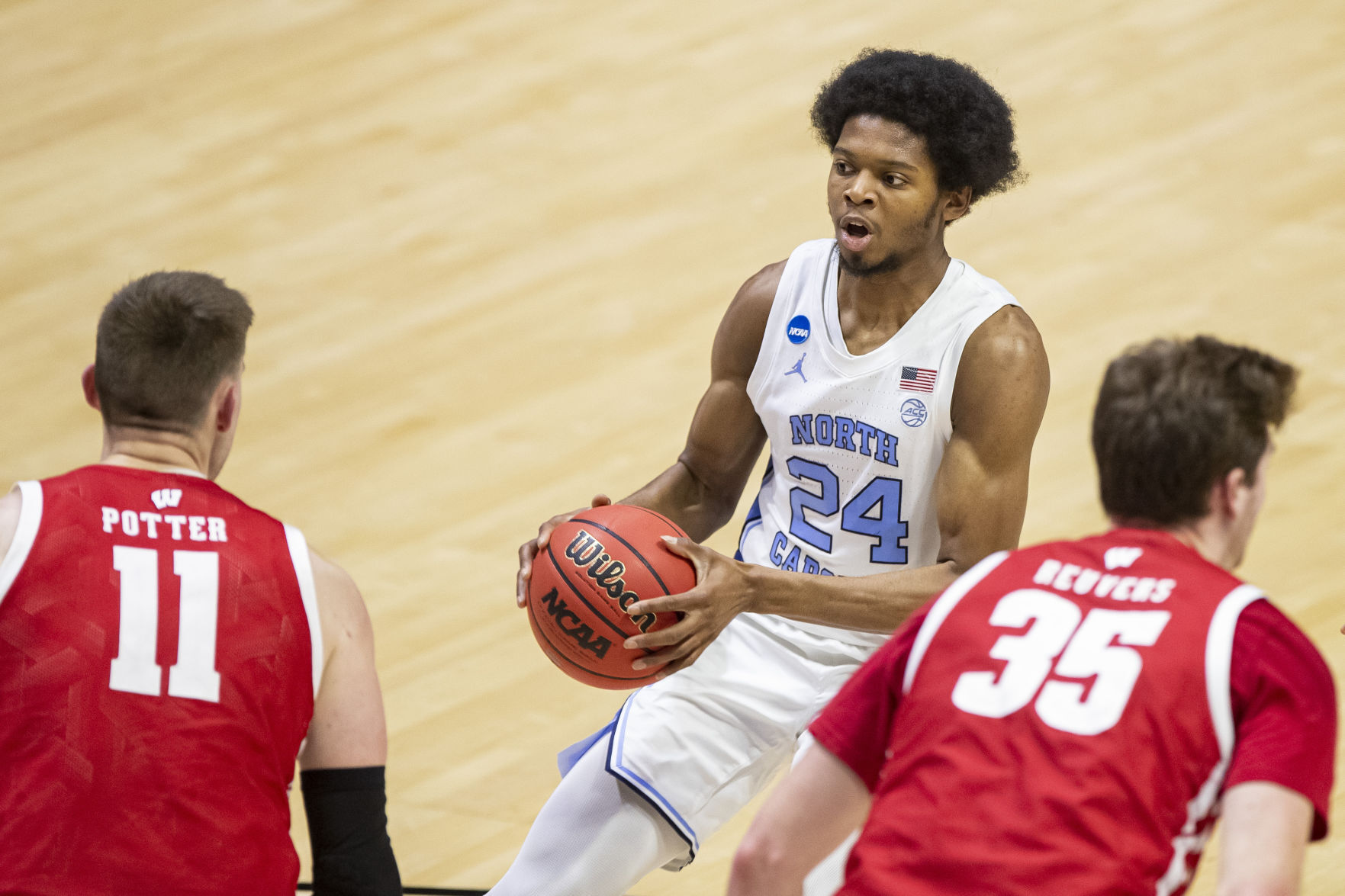 NCAA North Carolina Wisconsin Basketball
